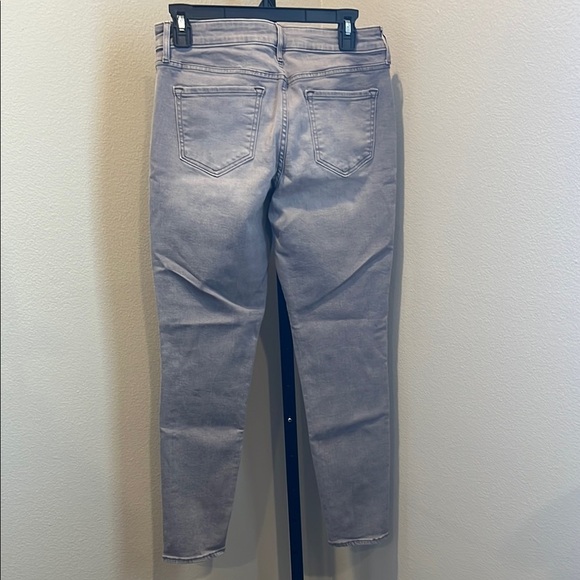 Old Navy Gray Skinny Jeans with Modern Distressing - Picture 3 of 4